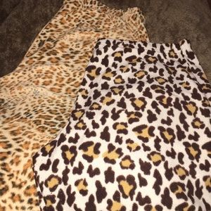 Cheetah pajama bottoms